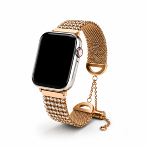 Crystal Milanese Band Gold